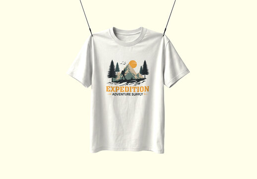 Vintage Outdoor Hiking T Shirt Design