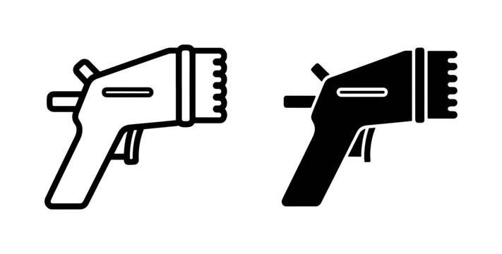 Rug Tufting Gun Icon Set for Textile Crafting
