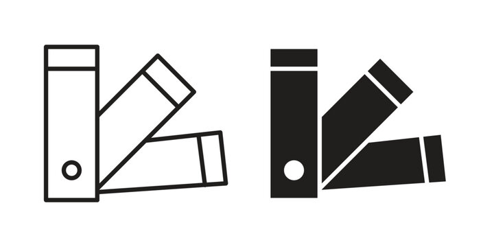 Swatches icon. Simple linear element illustration. Thin stroke sign can be used for web, mobile and UI.