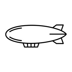 Vector of a blimp soaring through the sky with a modern design © Rohi