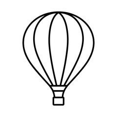 Naklejka premium Vector of a hot air balloon in flight