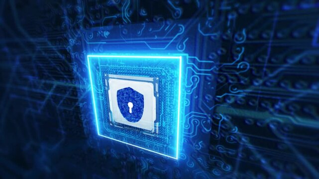 Cyber security design concept.Shield symbol on dark blue background.Illustrates cyber data security.Vector illustration 3D protection.
