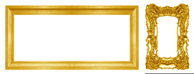 Gold picture frame