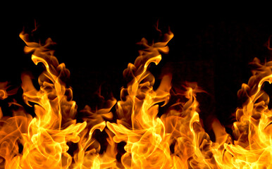 Fototapeta premium Fire flames collection