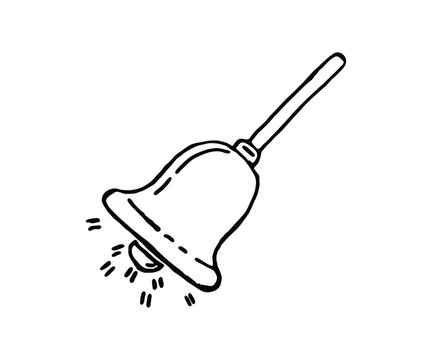 Hand drawn vector sketch of a religious bell, for you to download.