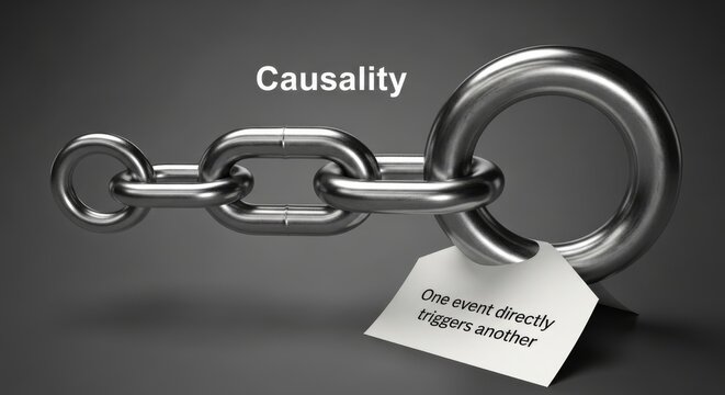 Chain link illustrating the concept of causality