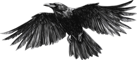 Obraz premium crow illustration 
