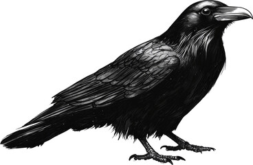 Obraz premium crow illustration 