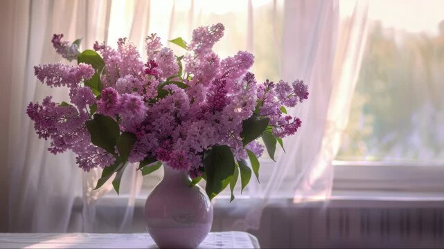 A collection of vibrant purple blooms with green stems and leaves.