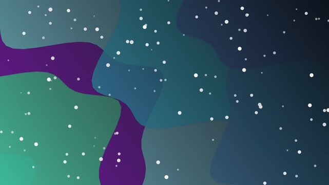 Abstract colorful wavy background with white dot particles motion graphics