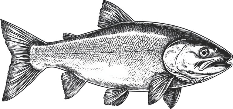 salmon illustration 