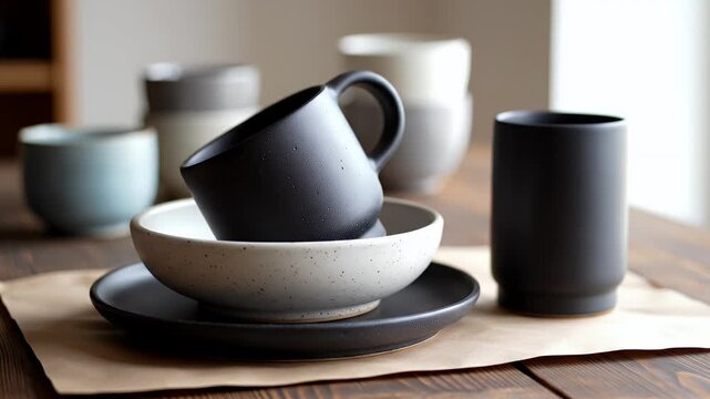 Elegant Ceramic Tableware Set for Stylish Dining and Home Decor.