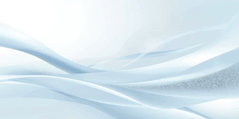 Fototapeta premium Abstract blue wave background featuring a smooth silk texture with flowing curves and soft light motion for a modern technology wallpaper design