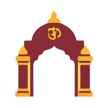 Traditional Indian Temple Archway