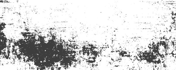 Obraz premium Grunge Texture Vector Background with Distressed Black and White Weathered Pattern for Industrial Graphic Design Banner