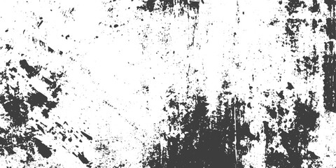 Obraz premium Black and White Vector Grunge Texture Background with Distressed Weathered Splatter Effect