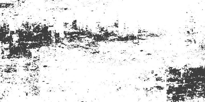 Distressed Black and White Grunge Vector Texture Background with Weathered Scratches and Grainy Overlay Effect for Graphic Design