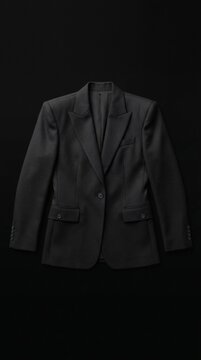 Classic men's black blazer with men s fashion formal wear business attire