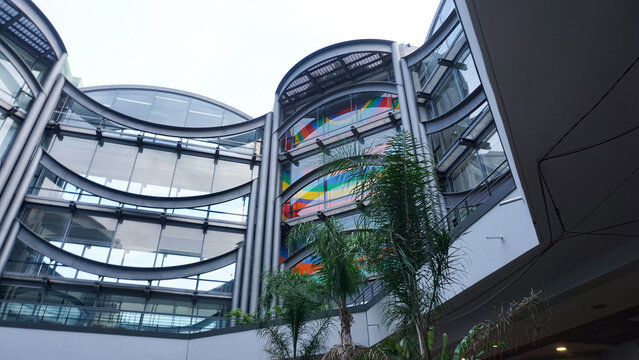 Nice , France - March 9, 2026: Modern and Contemporary Art Museum MAMAC Musee d'Art Moderne et Contemporain in Carabace district of Nice on French Riviera