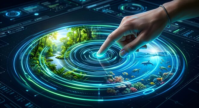 World water day digital ripple