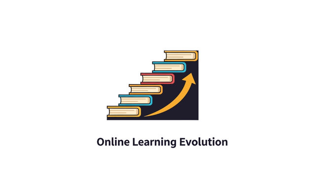 Online Learning Books Stack Growth.