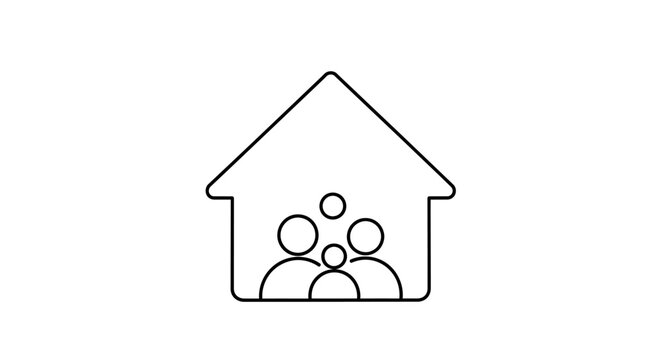 Family Inside a House Together.