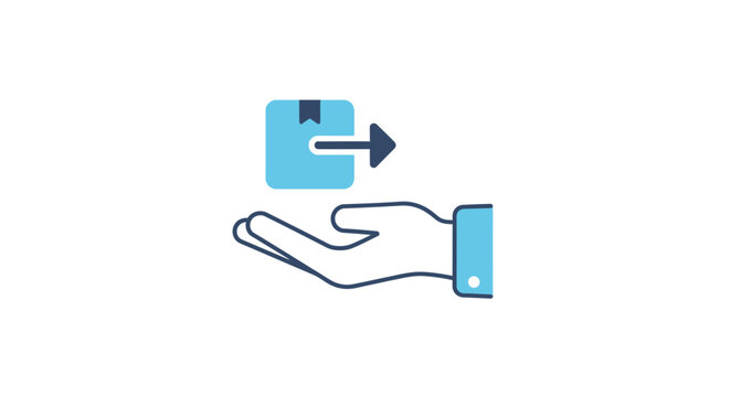 Hand holding a blue credit card.