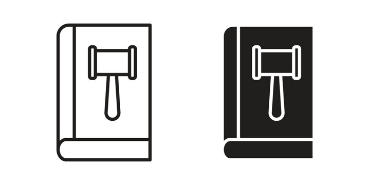 Code of conduct icon symbol. Vector outline drawing. Editable stroke.
