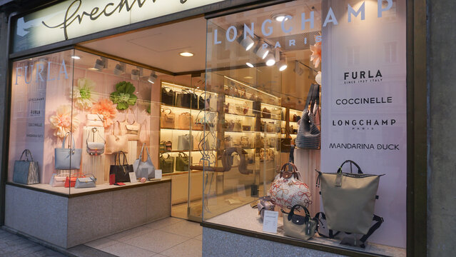 Cannes, France - March 10, 2026: Longchamp store at Cannes, France