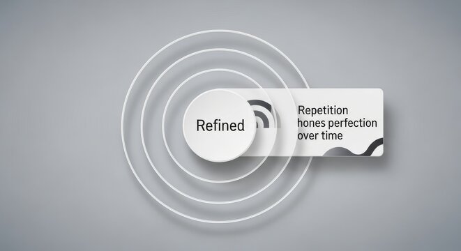 Refined audio waves diminishing with repetition