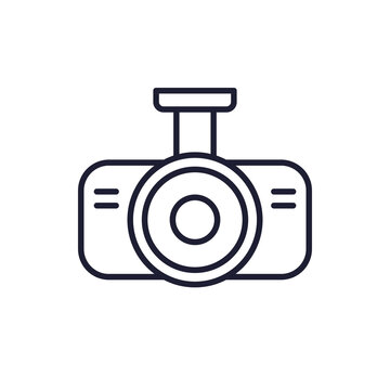 overhead projector line icon on white