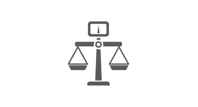 Digital scale with two balanced sides.