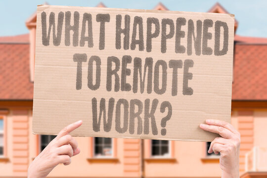"What Happened To Remote Work?" labour market research tracks the rapid decline of remote work availability after the pandemic. REMOTE. OFFICE. REAL. WORK. RTO.