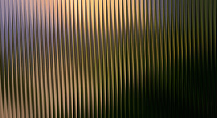 Obraz premium A close-up view of a wall with vertical lines in shades of gold and black