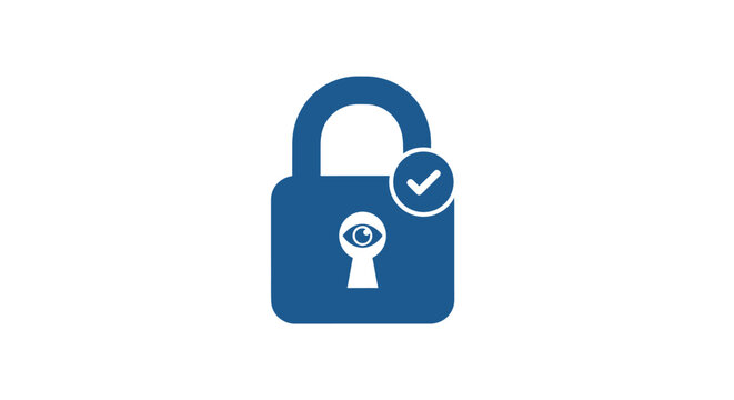 Secure padlock with check mark icon.