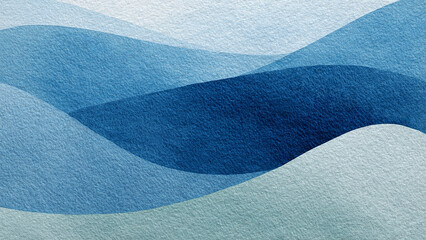 Blue azure turquoise abstract watercolor background for textures backgrounds and web banners design. Abstract  background blue colors. Watercolor painting with turquoise sea waves pattern gradient. © Aleksandr Matveev