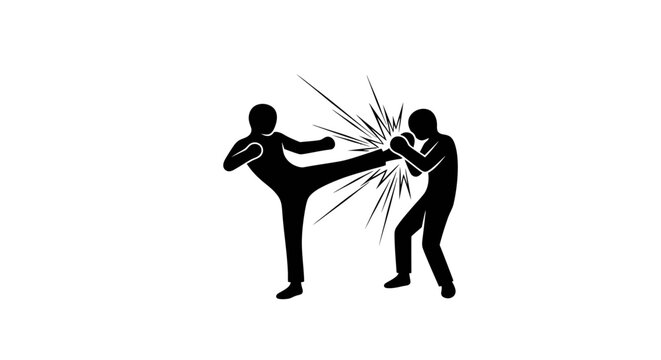 Martial arts kickboxing fighting sport.