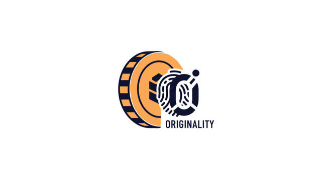 Originality logo with tiger head.