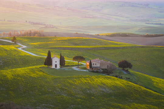 Views of the same Val d'Orcia