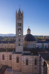 Obraz premium In the historic center of Siena