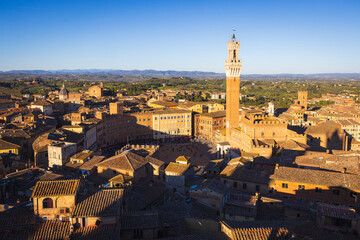 Obraz premium In the historic center of Siena
