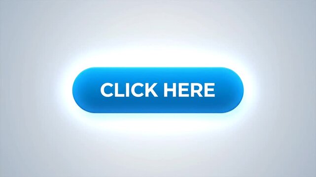 Blue button with text on light background ready to click