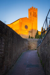 Obraz premium In the historic center of Siena