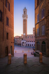 Obraz premium In the historic center of Siena