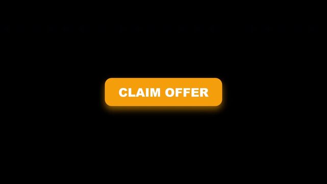 Claim Offer Button Animated Alpha Channel 4K