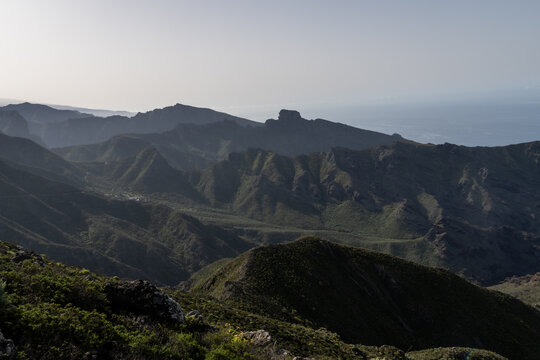 Teno Mountains ridge at daylight