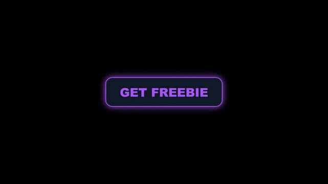 Get Freebie Button Animation Glowing Purple Neon Effect