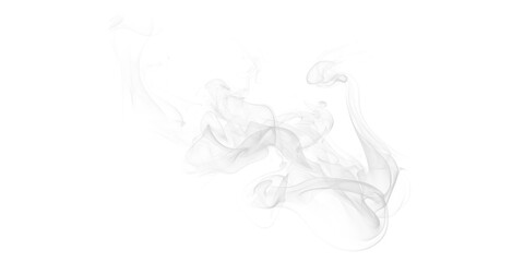 Obraz premium Ethereal white smoke wisps swirling gracefully against a dark black background creating mystical abstract vapor textures