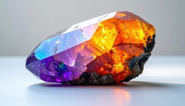 A brilliant collection of multi colored gemstones and crystals featuring luxury ruby, sapphire, and emerald cuts isolated on a black background to showcase precious jewelry and shiny wealth