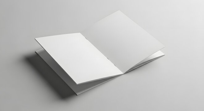 Clean minimalist book mockup showcase your design with a realistic open book presentation